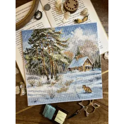 Kreuzstich-Set "Frost und Sonne" 19 х 19 cm SANM-42