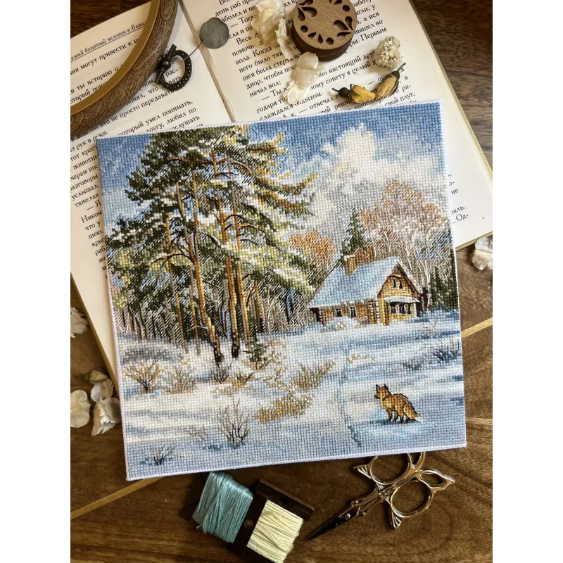 Cross stitch kit "Frost and sun" 19 х 19 cm SANM-42