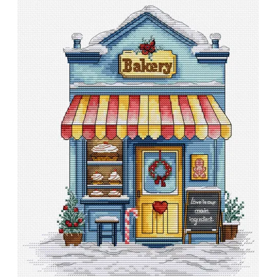 Cross Stitch Kit "Bakery" 17x20 cm SB1430