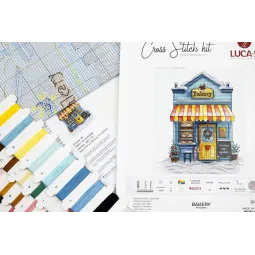 Kreuzstich-Set "Bäckerei" 17x20 cm SB1430