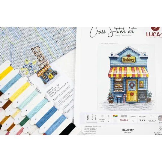 Cross Stitch Kit "Bakery" 17x20 cm SB1430