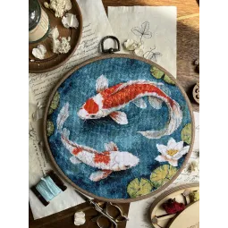 Cross stitch kit "Carps" 21,5 х 20 cm SANK-71