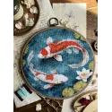 Kryželiu siuvinėjimo rinkinys "Karpiai" 21,5 х 20 cm SANK-71