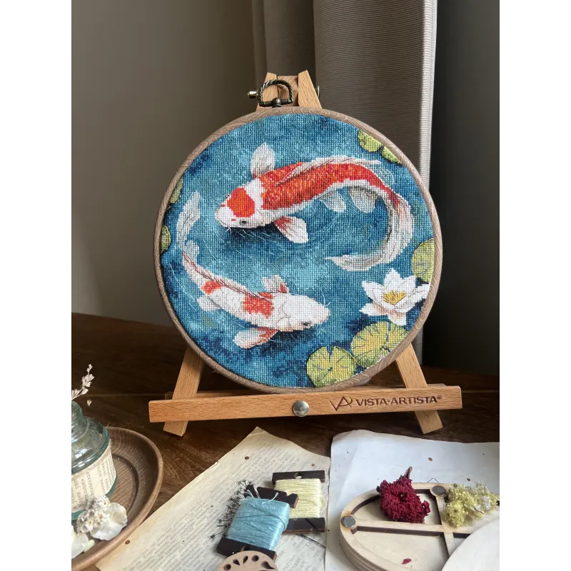 Cross stitch kit "Carps" 21,5 х 20 cm SANK-71