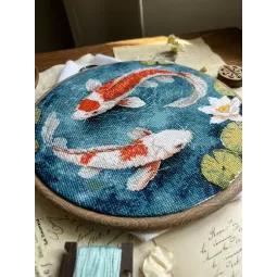 Cross stitch kit "Carps" 21,5 х 20 cm SANK-71