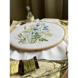 Набор для вышивания крестом "Колокольчики" 17 х 21,5 cm SANK-72