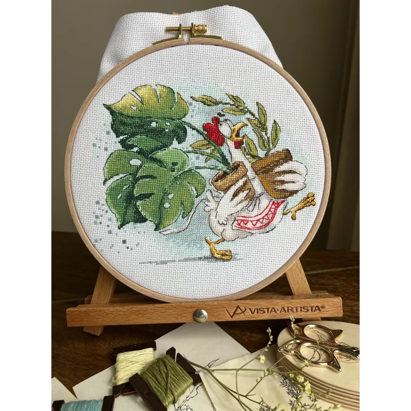 Kreuzstich-Set "Flower Bustle" 19 х 15,5 cm SANTS-12