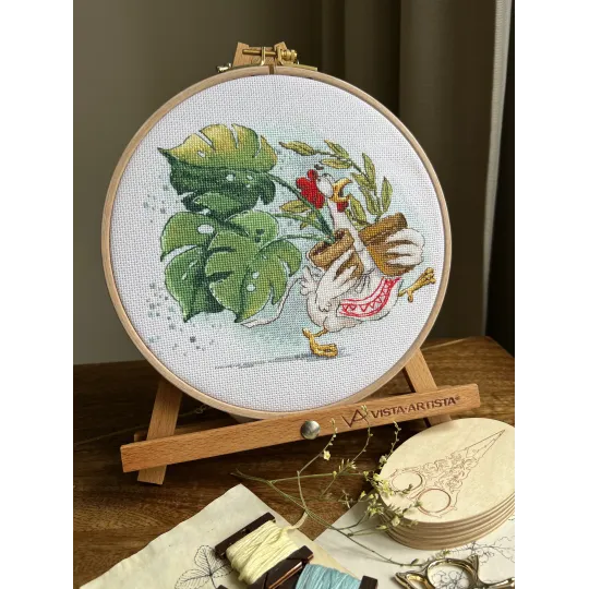 Набор для вышивания крестом "Flower Bustle" 19 х 15,5 cm SANTS-12