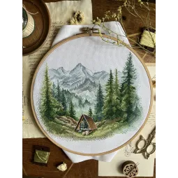Cross stitch kit "Alone with nature" 23 х 19 cm SANN-38