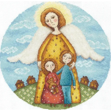 Kryželiu siuvinėjimo rinkinys "Vaikystės amuletas" 19 x 19 cm SANA-10