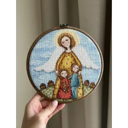 Cross stitch kit "Childhood amulet" 19 х 19 cm SANA-10