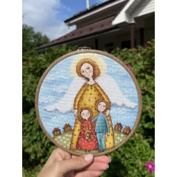 Cross stitch kit "Childhood amulet" 19 х 19 cm SANA-10