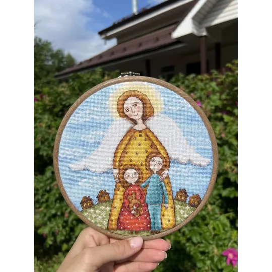 Kit de point de croix "Amulette d'enfance" 19 х 19 cm SANA-10