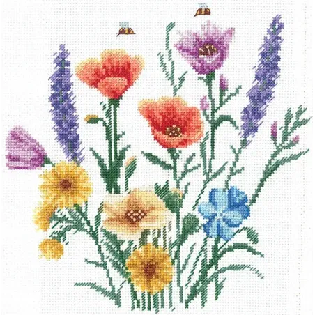 Cross stitch kit "Colors of summer" 17 х 17 cm SANK-70