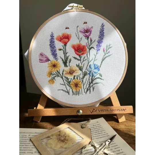 Cross stitch kit "Colors of summer" 17 х 17 cm SANK-70