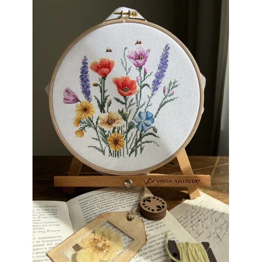 Cross stitch kit "Colors of summer" 17 х 17 cm SANK-70