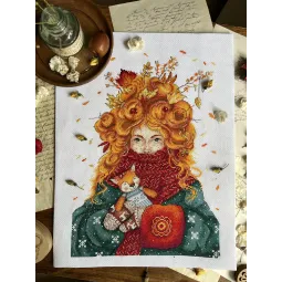Cross stitch kit "Soul of Autumn" 22,5 х 31 cm SAND-45