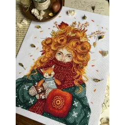 Cross stitch kit "Soul of Autumn" 22,5 х 31 cm SAND-45