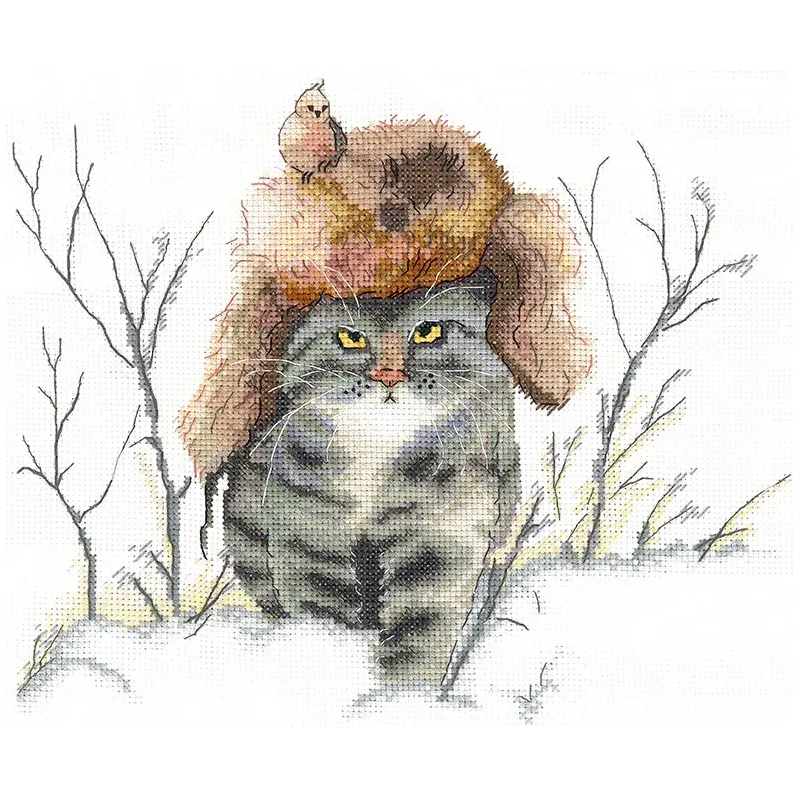 Cross stitch kit "Master's hunt" 22,5 х 19 cm SANB-29