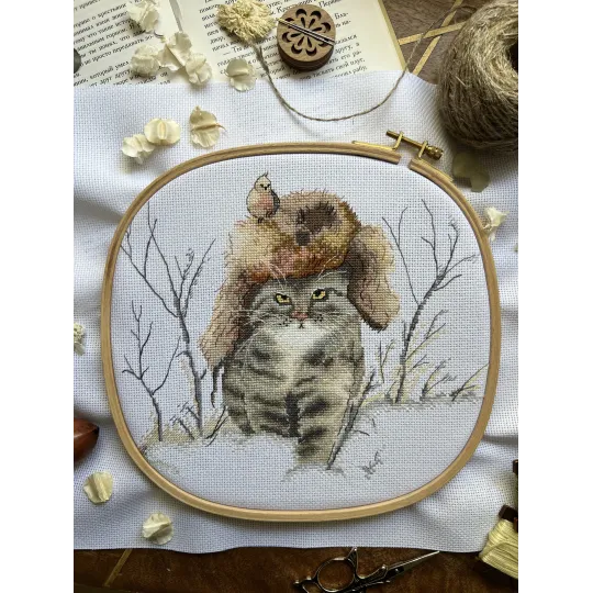 Kryželiu siuvinėjimo rinkinys „Meistro medžioklė“ 22,5 х 19 cm SANB-29