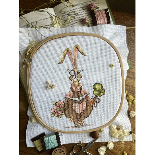 Kreuzstich-Set "Hobbygärtner" 13 x 20 cm SANS-75