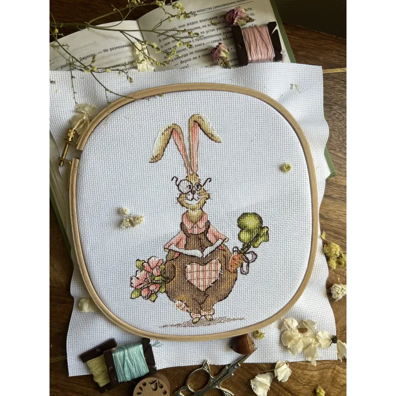 Kreuzstich-Set "Hobby gardener" 13 x 20 cm SANS-75