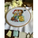 Kit de point de croix "Granny Travelers" 12 х 14 cm SANB-28