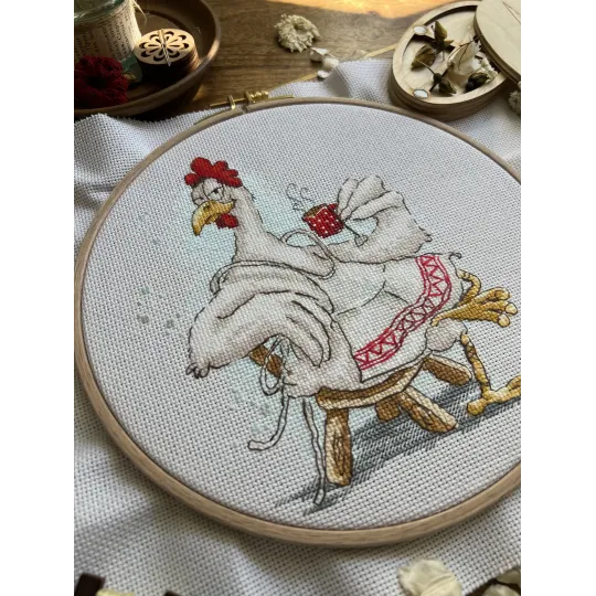 Kit de point de croix "Tea Lover" 15 х 17,5 cm SANCH-12