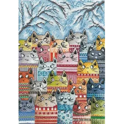 Kreuzstich-Set "Frühlingsstimmen" 15 x 21 cm SANG-11