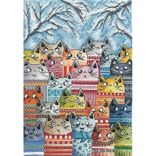 Набор для вышивания крестиком "Голоса весны" 15 х 21 см SANG-11