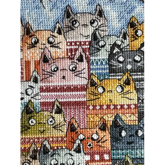 Kreuzstich-Set "Frühlingsstimmen" 15 x 21 cm SANG-11