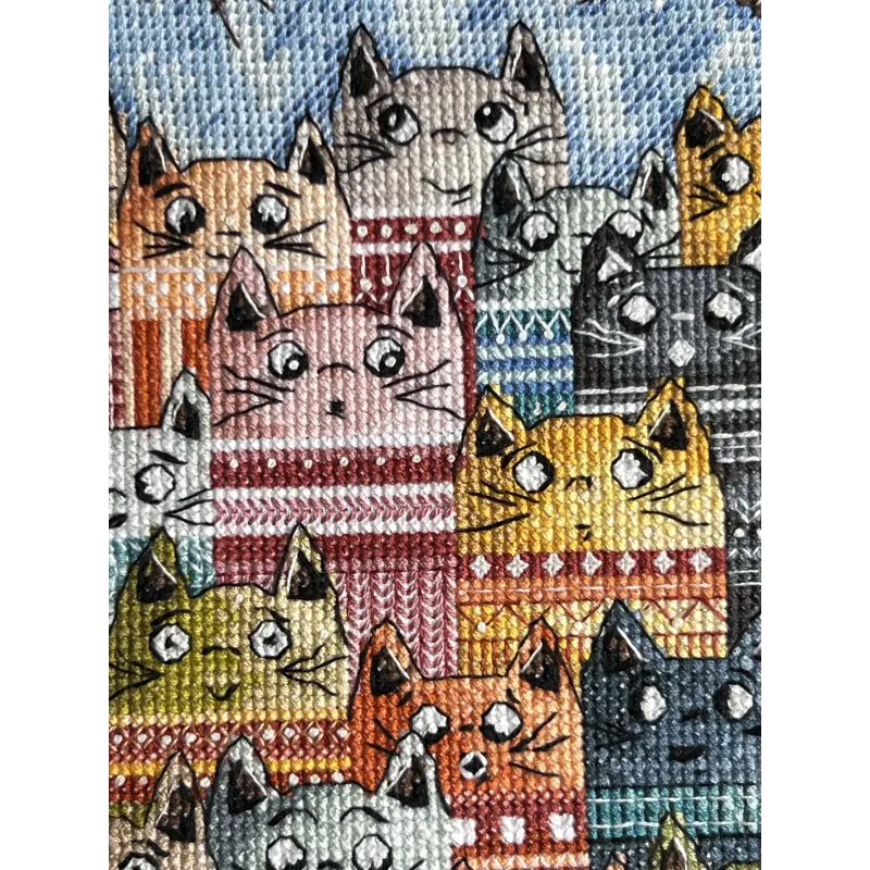 Kreuzstich-Set "Frühlingsstimmen" 15 x 21 cm SANG-11