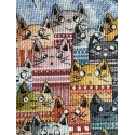 Kreuzstich-Set "Frühlingsstimmen" 15 x 21 cm SANG-11