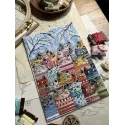 Kreuzstich-Set "Frühlingsstimmen" 15 x 21 cm SANG-11