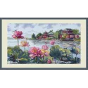 Kryželiu siuvinėjimo rinkinys "Lotus Dreams" 24x44 SK281