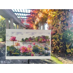 Набор для вышивания крестиком "Lotus Dreams" 24x44 SK281