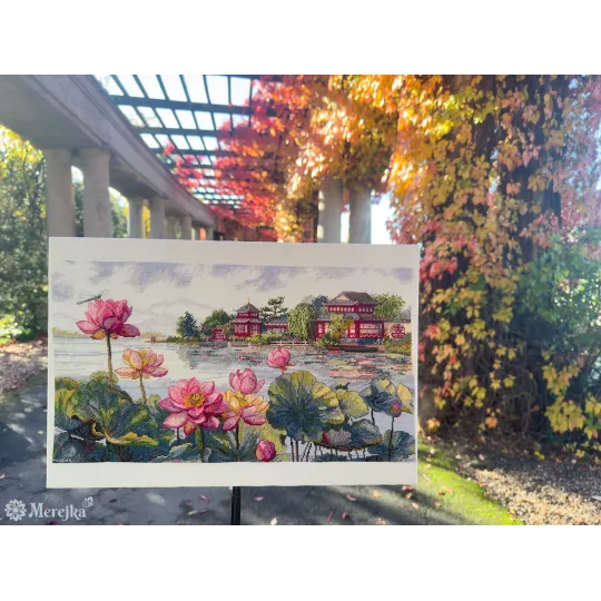 Набор для вышивания крестиком "Lotus Dreams" 24x44 SK281