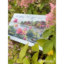 Набор для вышивания крестиком "Lotus Dreams" 24x44 SK281