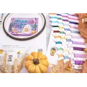 Cross stitch kit "Pumpkin Latte Nights" 20x17 cm SLETIL9962