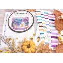 Cross stitch kit "Pumpkin Latte Nights" 20x17 cm SLETIL9962