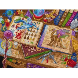 Kreuzstich-Set "Drachenstudien" 38x29 cm SLETIL9965