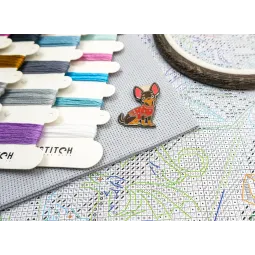 Kreuzstich-Set "Drachenstudien" 38x29 cm SLETIL9965