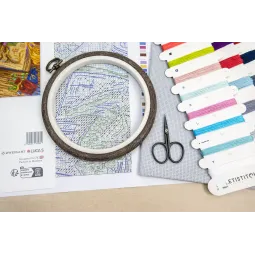 Cross stitch kit "Dragon Studies" 38x29 cm SLETIL9965