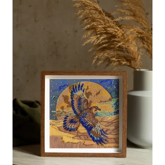 Kit de broderie de perles de taille moyenne "Wings of the Desert" 20x20 cm AAMB-133