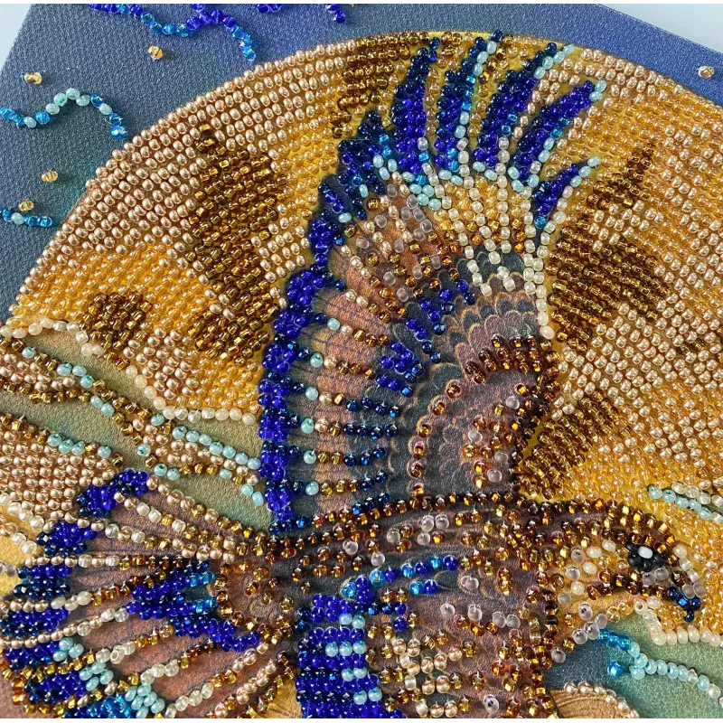 Mid-sized bead embroidery kit "Wings of the Desert" 20x20 cm AAMB-133