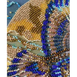 Mid-sized bead embroidery kit "Wings of the Desert" 20x20 cm AAMB-133
