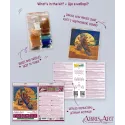 Mid-sized bead embroidery kit "Wings of the Desert" 20x20 cm AAMB-133