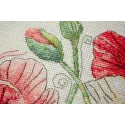 Kit de point de croix "When Poppies Blomm" 30x30 cm AAHP-022