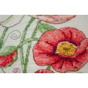 Cross-stitch kit "When Poppies Blomm" 30x30 cm AAHP-022