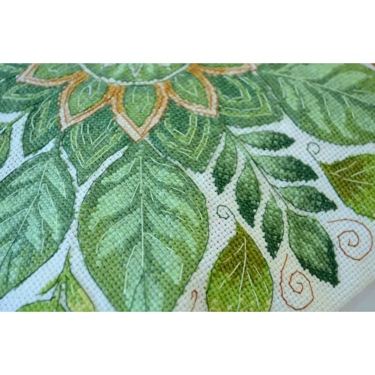 Kit de point de croix "Danse des feuilles" 30x30 cm AAHP-020